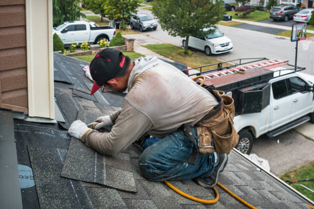 Professional Roof Repair technician working in Amberg, WI